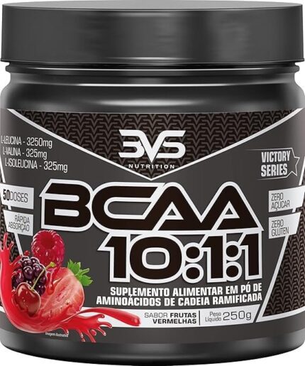 3VS Nutrition BCAA 10:1:1 250g - Sabor gourmet Frutas Vermelhas