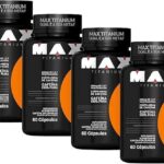 4x Termogênico Fire Black 60 Cápsulas - Max Titanium