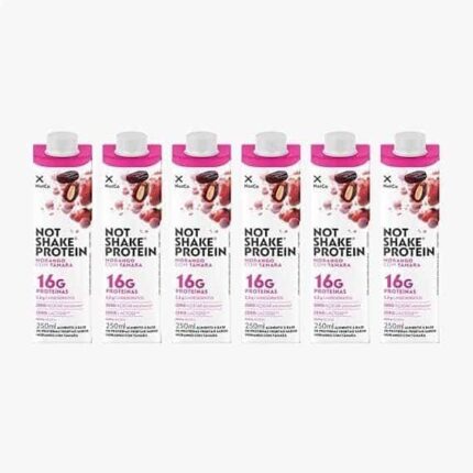 Bebida Proteica NotCo NotShake Protein Morango Tamara 6x250ml, 16g de Proteína, Ingredientes 100% Vegetais, Sabor Morango, Low Carb, Sem Açúcar Adicionado, Baixo em Gorduras, Vegetariano.