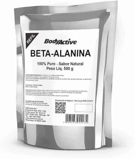 Beta-Alanina 100% Pura 500 g Refil Bodyactive