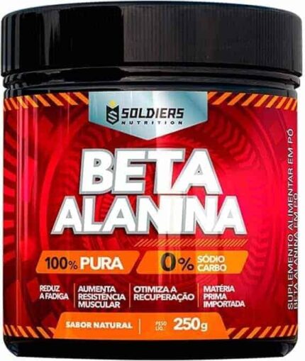 Beta Alanina 250g - 100% Puro Importado - Soldiers Nutrition