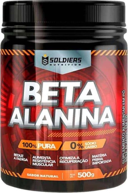 Beta Alanina 500g - 100% Pura Importada - Soldiers Nutrition