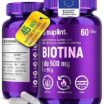 Biotina 45 mcg – Suplemento Vitamínico em Cápsulas Veganas | Sem Glúten e Sem OGM – 60 Cápsulas
