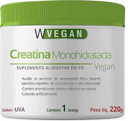 Creatina 220g Sabor Uva 220 gramas WVegan