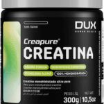 Creatina Monohidratada 100% Creapure Sem Sabor Pote 300g - Suplementação Academia, Ganho Muscular Hipertrofia, Força Energia Resistência, Suplementos Naturais - DUX HUMAN HEALTH