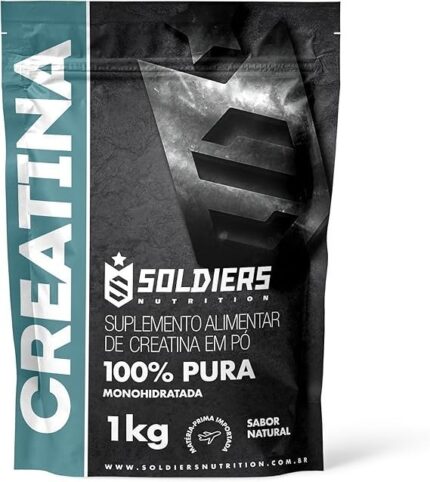 Creatina Monohidratada 1Kg - 100% Pura Importada - Soldiers Nutrition