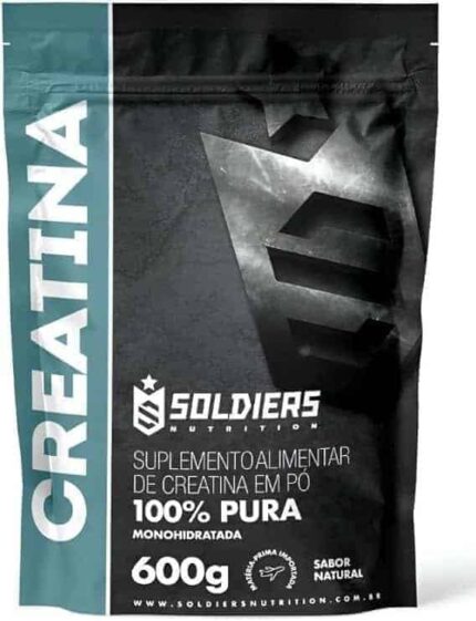 Creatina Monohidratada 600g - 100% Pura Importada - Soldiers Nutrition