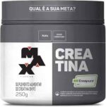 Creatina Monohidratada Creapure Em Pó 83 Doses Pote 250g Max Titanium