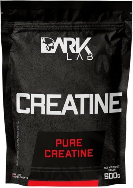 Creatina Pura Dark Lab 500g, Monohidratada 100% de Pureza, Sem Sabor