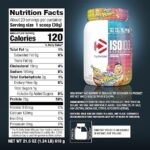Dymatize ISO 100 WHEY PROTEIN BIRTHDAY CAKE PEBBLES 1.3LB 600G - Imagem 2