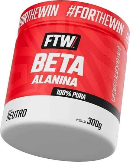 FTW Beta Alanina 100% Pura, Suplemento para Desempenho Esportivo – Pote 300 g