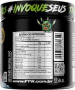 FTW Pré-Treino Diabo Verde em Pó com Cafeína, Aminoácidos Beta‑Alanina e Arginina para Treinos e Atividades Físicas - Pote 300 g (Cereja Ice) - Imagem 2