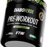FTW Pré-Treino Diabo Verde em Pó com Cafeína, Aminoácidos Beta‑Alanina e Arginina para Treinos e Atividades Físicas - Pote 300 g (Limão)