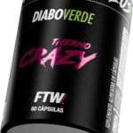 FTW Thermo Crazy Pote 60 Cáps Termogênico e Energia Cafeína e Taurina - Diabo Verde