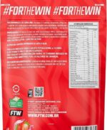FTW Whey Concentrado com Proteína Concentrada WPC, Suplemento Alimentar em Pó com 15g de Proteína por Porção, Rico em Aminoácidos Essenciais, Sem Glúten – Refil 1KG (Morango) - Imagem 2