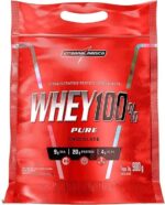 Integralmédica - Whey Protein Concentrado Chocolate 100% Pure - 21g de Proteína por Scoop, Suplementação Alimentar Pós-Treino, Fórmula Enriquecida com BCAAs - Pouch 900g