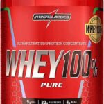 Integralmédica - Whey Protein Concentrado Cookies and Cream 100% Pure - 21g de Proteína por Scoop, Suplementação Alimentar Pós-Treino, Fórmula Enriquecida com BCAAs - Pote 900g