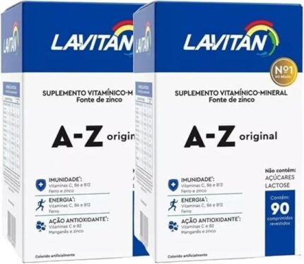 KIT Multivitamínico Lavitan AZ Original Com 90 Comprimidos (2)