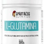 L-Glutamina 100% Pura Isolada 500g Recuperação Muscular Suplemento Alimentar em Pó Zero Açúcar Sem Glúten Alta Pureza Spartacus Nutrition