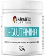 L-Glutamina 100% Pura Isolada 500g Recuperação Muscular Suplemento Alimentar em Pó Zero Açúcar Sem Glúten Alta Pureza Spartacus Nutrition