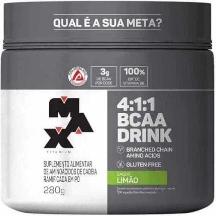 Max Titanium Bcaa 4: 1: 1-280G Drink Limão -