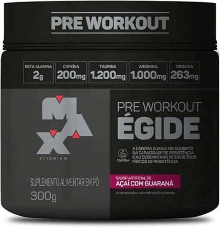 Max Titanium Egide Pre-Workout 300G (Açaí Com Guaraná)