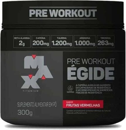 Max Titanium Egide Pre-Workout 300G (Frutas Vermelhas)