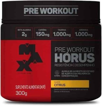 Max Titanium Hórus Pre Workout - 300G Citrus -