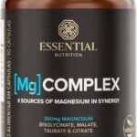 Mg Complex - 4 Tipos de Magnésio - 90 Capsulas - Essential Nutrition