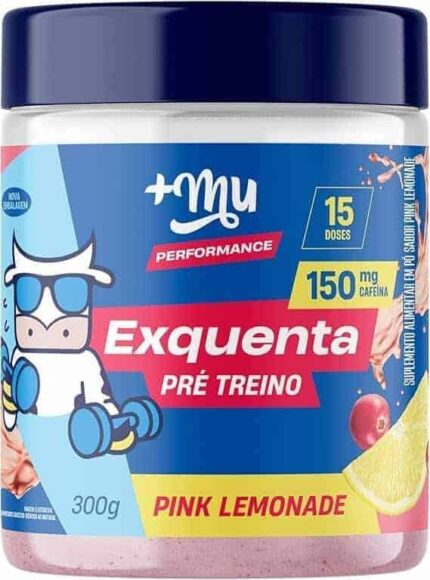 '+Mu Pré Treino Exquenta Sabor Pink Lemonade - 300g