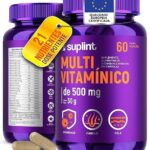 Multivitamínico 500 MG com Vitaminas A, C, D3, E, K1, Complexo B, Zinco e Cromo | 21 Ingredientes em Cápsulas Veganas | Para Adultos | Cápsulas Veganas, Sem Glúten e Não Transgênico – 60 Cápsulas