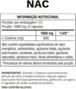 NAC 600mg Ocean Drop 120 Cápsulas Antioxidante Precursor da Glutationa Vegano Sem Glúten Saúde do Fígado Imunidade Detox Alta Potência Suplemento - Imagem 2