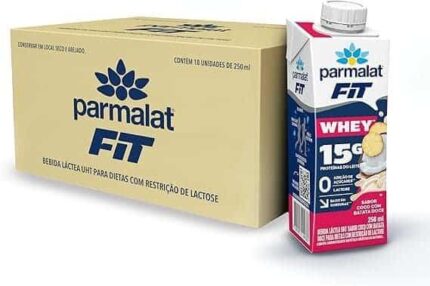 Parmalat Fit Bebida Proteica Coco com Batata Doce 15g de Proteína 250mL – 18 Unidades