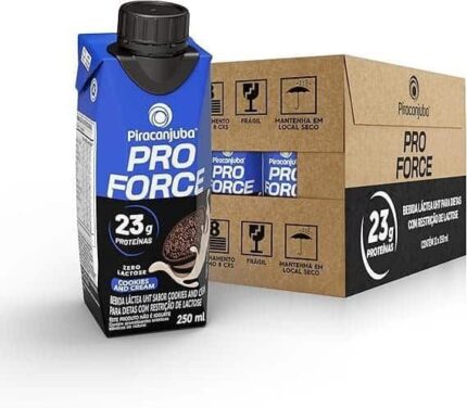 Piracanjuba ProForce 23g de Proteínas Sabor Cookies and Cream - 12 Unidades de 250ml