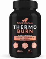 Termogênico à Base de Café Verde, Cafeína e Cromo, 60 Cápsulas de 550mg - Thermo Burn Natural Vitaminas