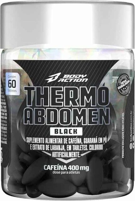 Thermo Abdomen Black Pote 60 Comprimidos Bodyaction