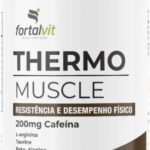 Thermo Muscle Pré-Treino, 90 Cápsulas, 200mg Cafeína, L-Arginina, Taurina, Beta-Alanina e Vitaminas do Complexo B, Fortalvit
