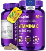 Vitamina C 1000 mg por Dia (2 Cápsulas) | Suplemento Vitamínico | Cápsulas Veganas, Sem Glúten e Não Transgênico – 60 Cápsulas