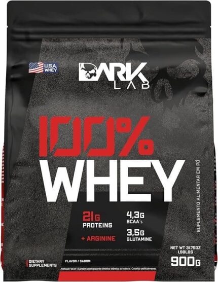 WHEY 100%, Dark Lab, Refil 900g, Baunilha