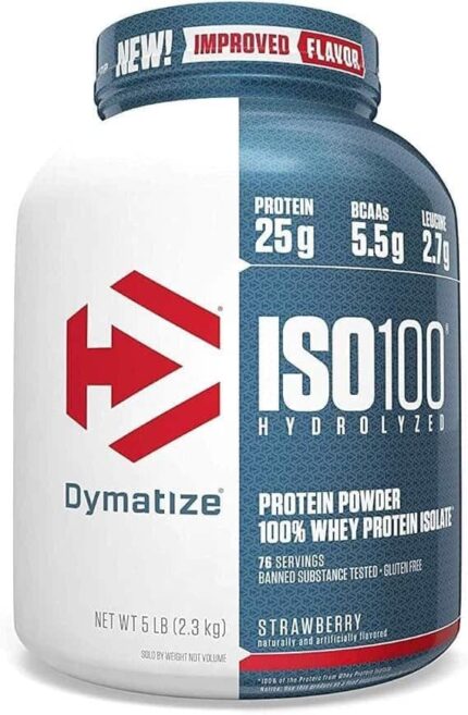 Whey Hidrolizado ISO 100 - Dymatize Nutrition - 5.0lbs - Morango