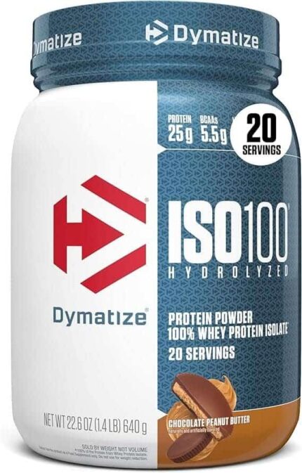 Whey Iso 100 640g Chocolate Peanut Butter - Dymatize, Branca