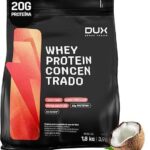 Whey Protein Concentrado Coco Refil 1.8kg – Contribui Para o Ganho Muscular Hipertrofia – Dux Human Health