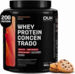 Whey Protein Concentrado Cookies Pote 450g – Contribui para o Ganho Muscular Hipertrofia – Dux Human Health