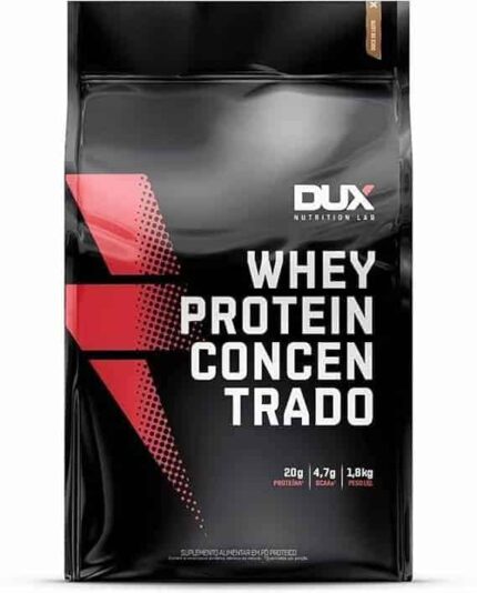 Whey Protein Concentrado Doce de Leite 1.8kg - 20g de Proteínas por Porção - Suplementos Naturais, Suplementação Treino Academia, Ganho Muscular Hipertrofia - DUX HUMAN HEALTH