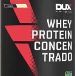 Whey Protein Concentrado Morango Pote 900g – Contribui para o Ganho Muscular Hipertrofia – Dux Human Health