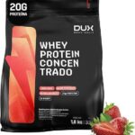 Whey Protein Concentrado Morango Refil 1.8kg – Contribui Para o Ganho Muscular Hipertrofia – Dux Human Health
